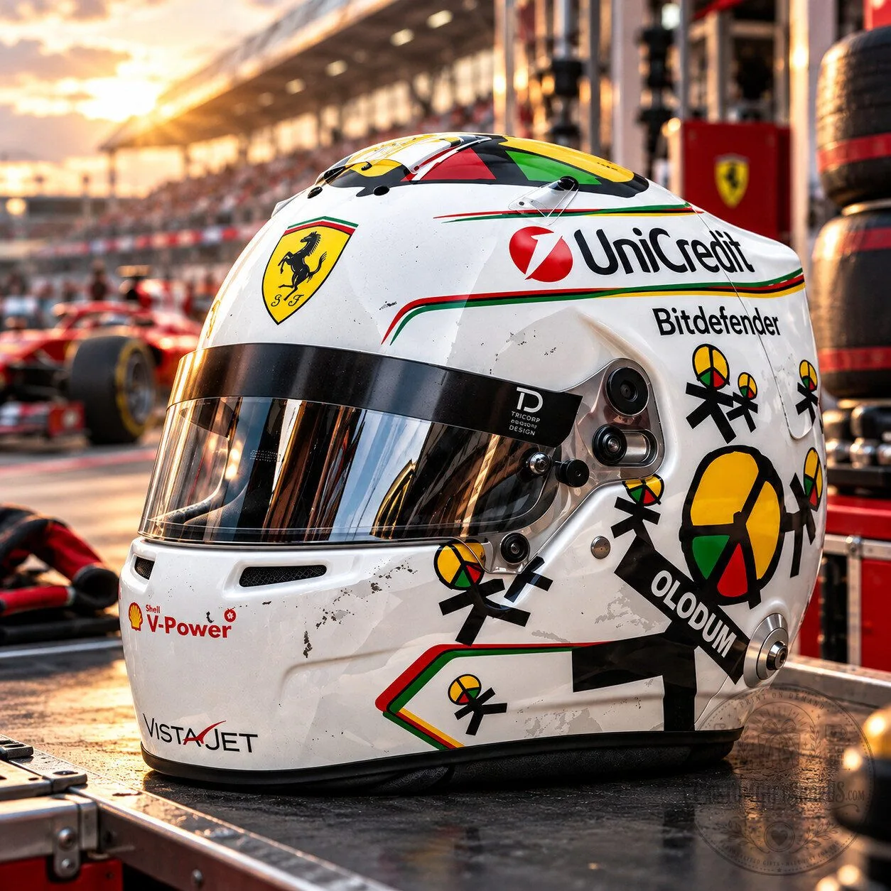 Lewis Hamilton OLODUM Helmet Concept 2026 – Brazil GP F1 Racing Design | Motorsport Collector Gift