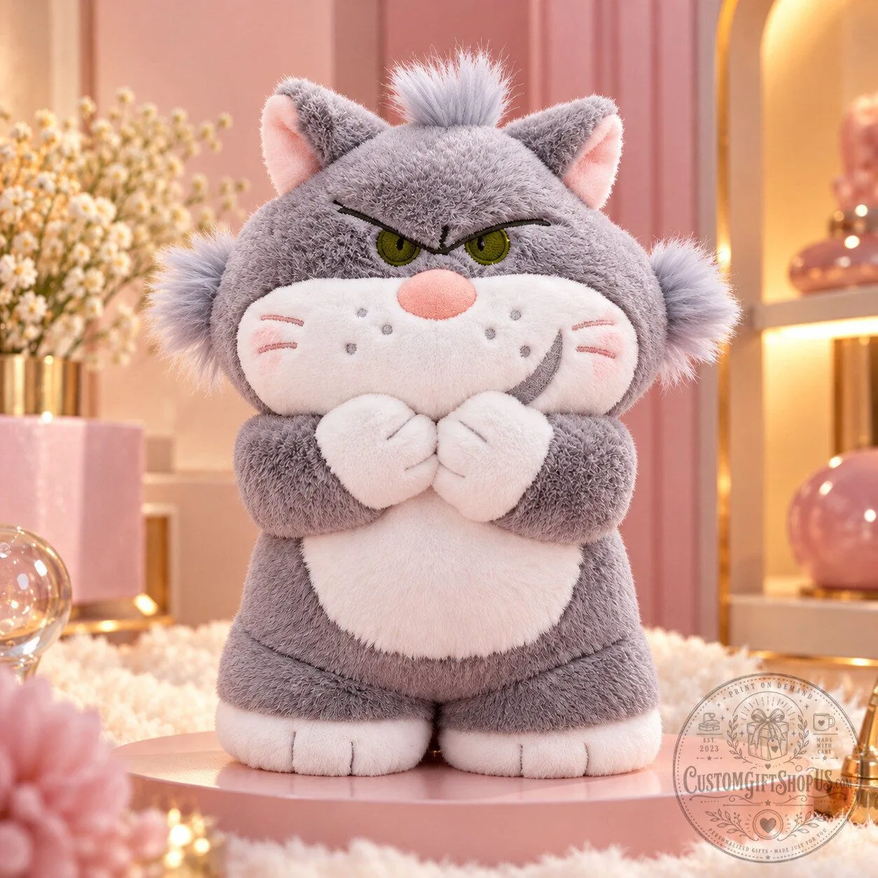 Disney Cinderella Lucifer Cat Plush – Smirking Cat Stuffed Animal | Disney Villain Collector Gift