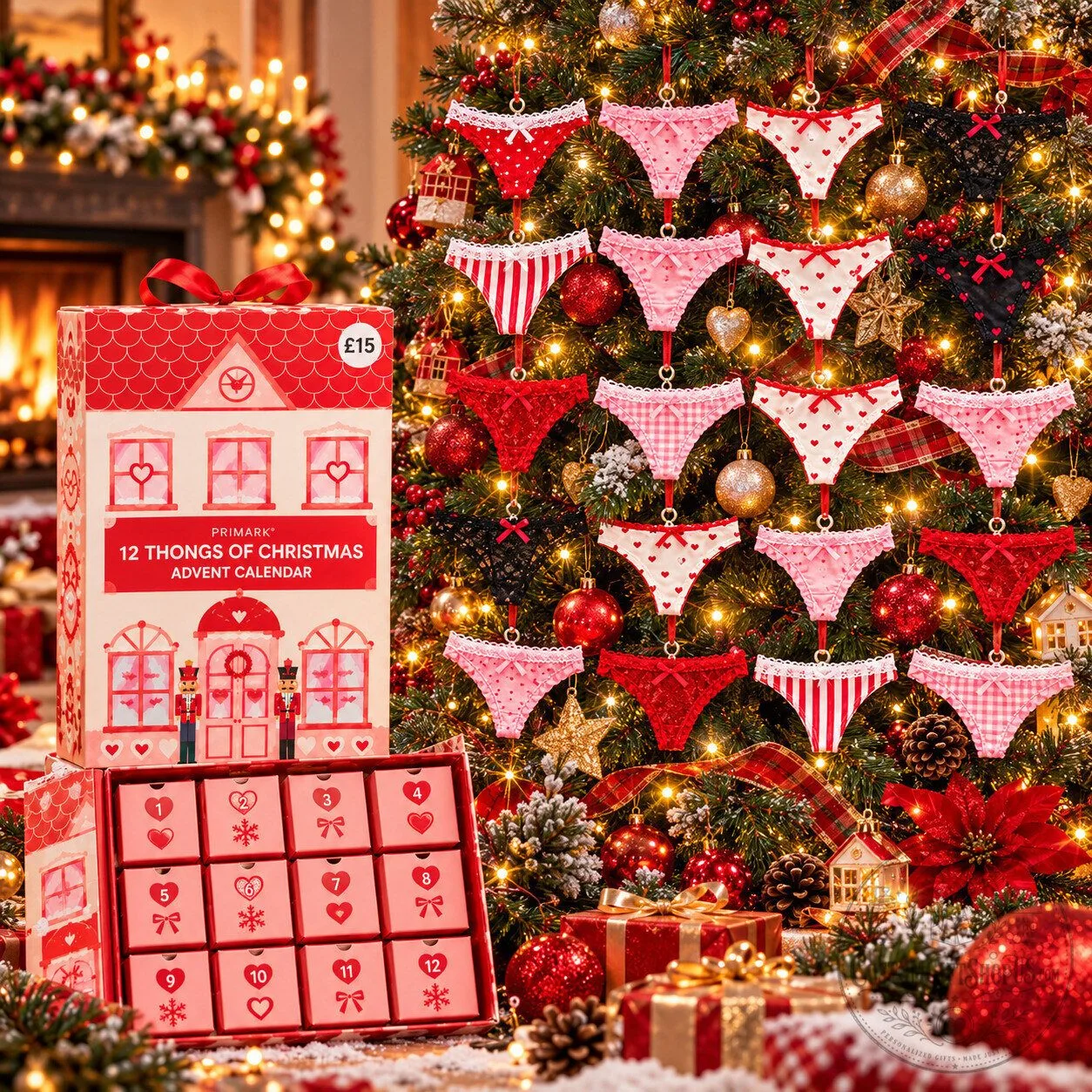 Primark 12 Thongs of Christmas Advent Calendar 2026 – 12-Day Lingerie Countdown | Holiday Gift for Women Primark 12 Thongs of Christmas Advent Calendar 2026 – 12-Day Lingerie Countdown | Holiday Gift for Women